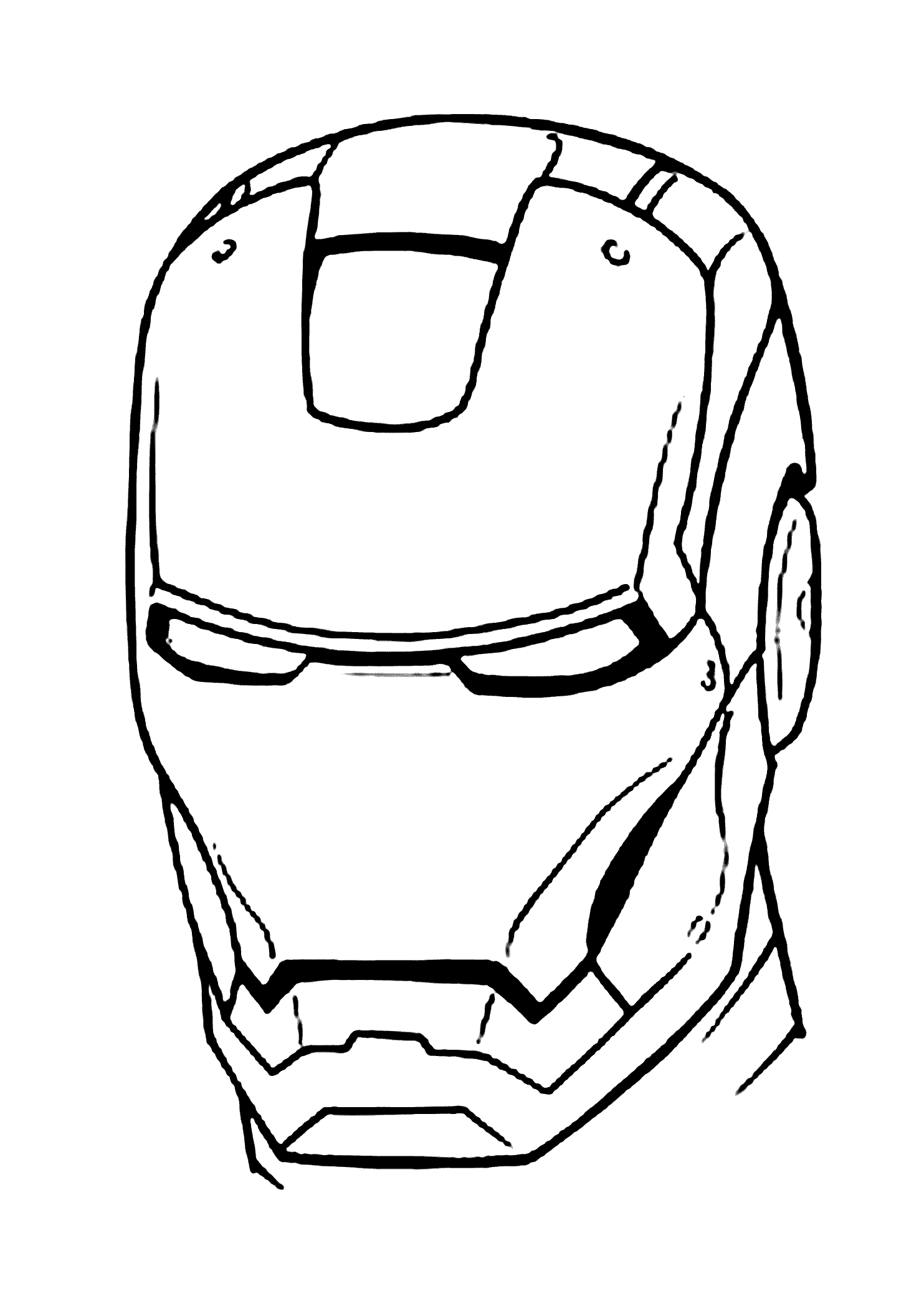 iron man black and white mask