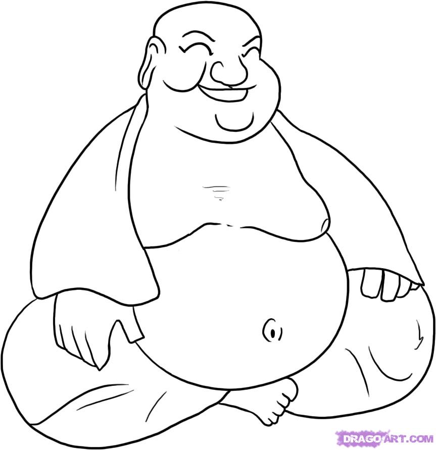Cartoon Drawing Of Buddha / How to draw lord buddha drawing step by ...