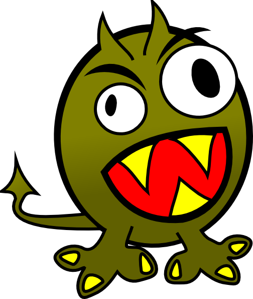Fun Green Monster Cartoon Character - Free Clipart for Kids & Designers