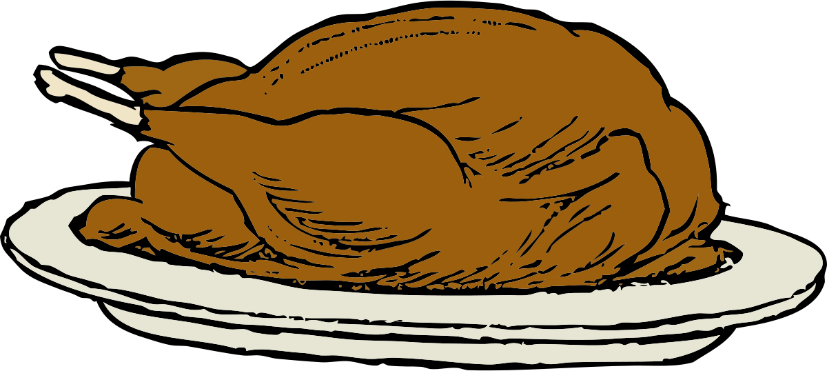 Turkey On A Platter Clipart by johnny_automatic : Food Cliparts 