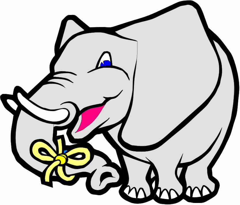 Cartoon Elephant Never Forgets Clip Art Library