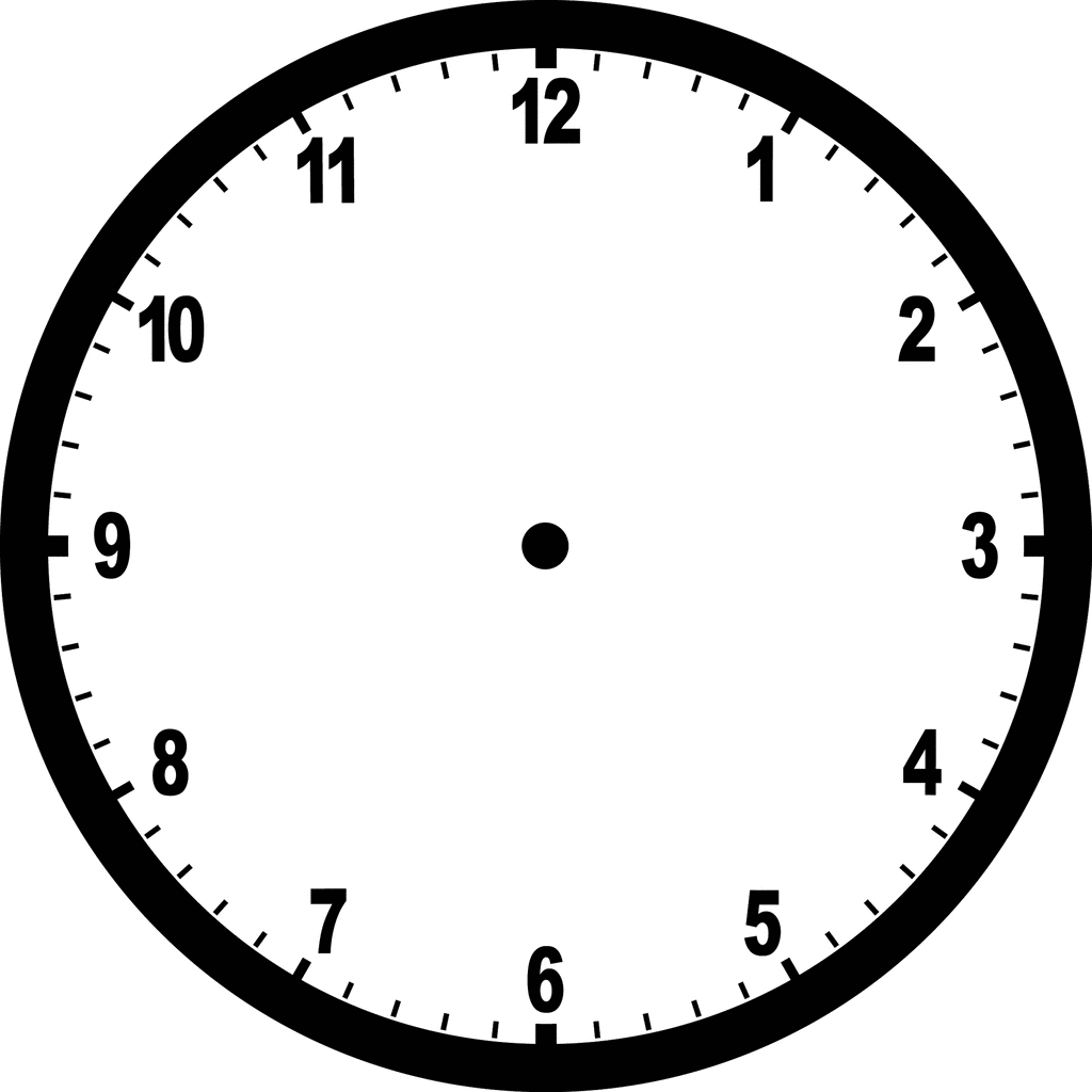printable clock template