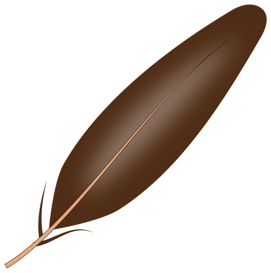Brown Feather Illustration - High-Quality Vector Graphic for Design