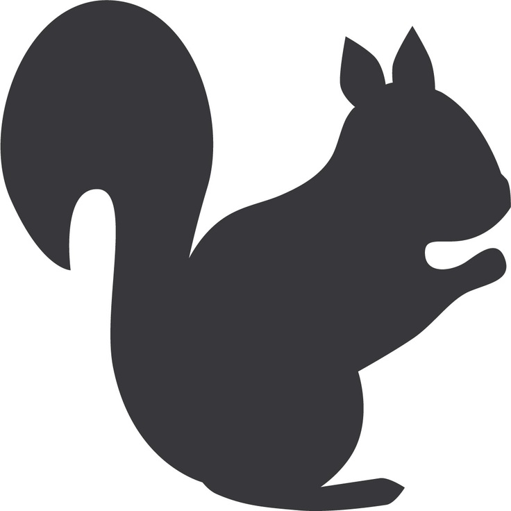 Squirrel | Art Ed Linoldruck silhouette stencil etc | Clipart library