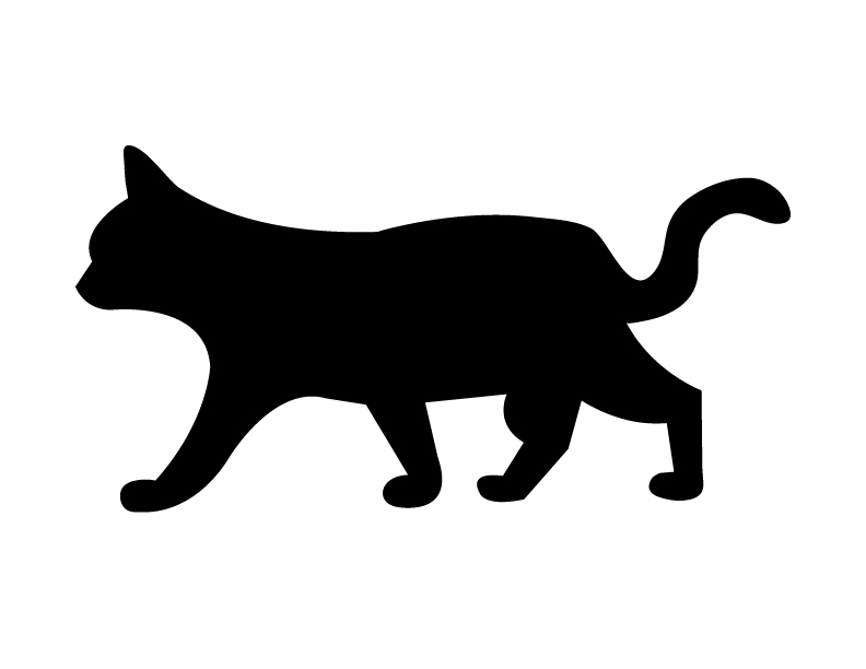 Black Cat Silhouette | animalgals