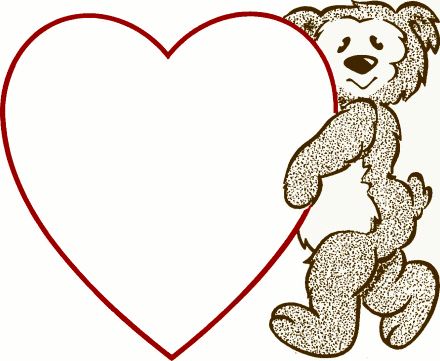 Cute Teddy Bear with Heart - Valentine’s Day Clip Art & Love Illustration