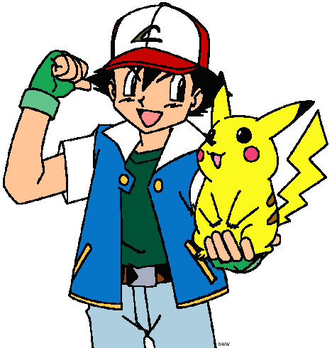 ash and pikachu - Clip Art Library