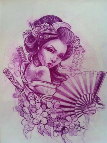 25 gorgeous geisha tattoos and sketches you must see   Онлайн блог о  тату IdeasTattoo