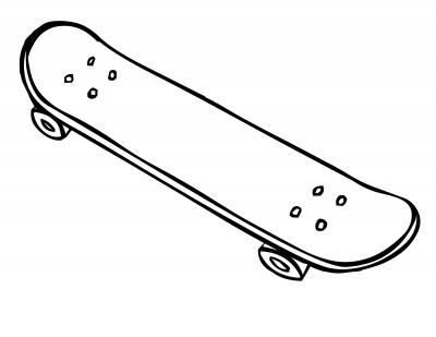 Skateboard Coloring Pages | SelfColoringPages.com