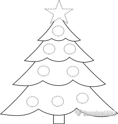 Hand-drawn Christmas tree. Sketch illustration, linear art Stock Vector  Image & Art - Alamy