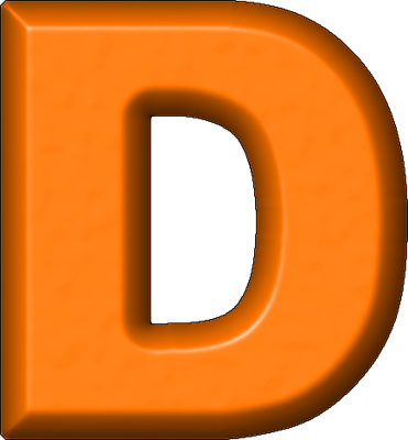 orange letter d png - Clip Art Library