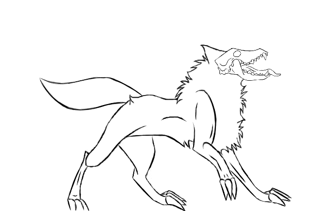 easy angry wolf drawing - Clip Art Library