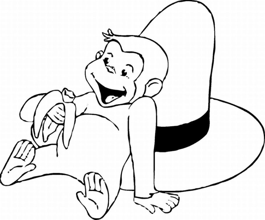 Curious George Clipart Black And White | Clipart library - Free 