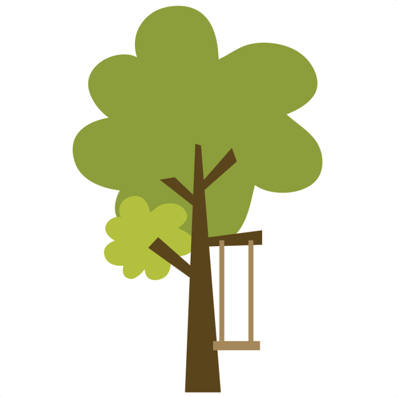 Tree With Swing SVG file for scrapbooking and cardmaking cute svg 