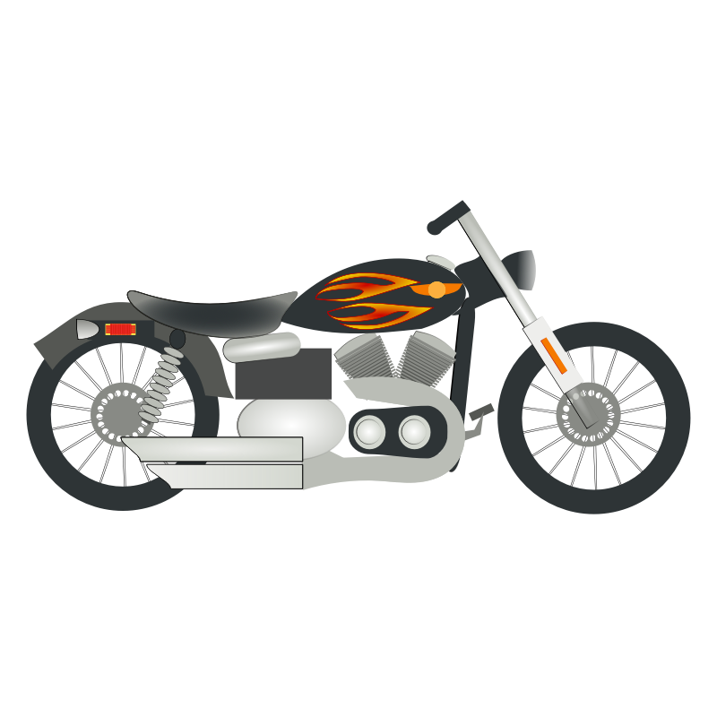 Clipart - Harley Motorcycle
