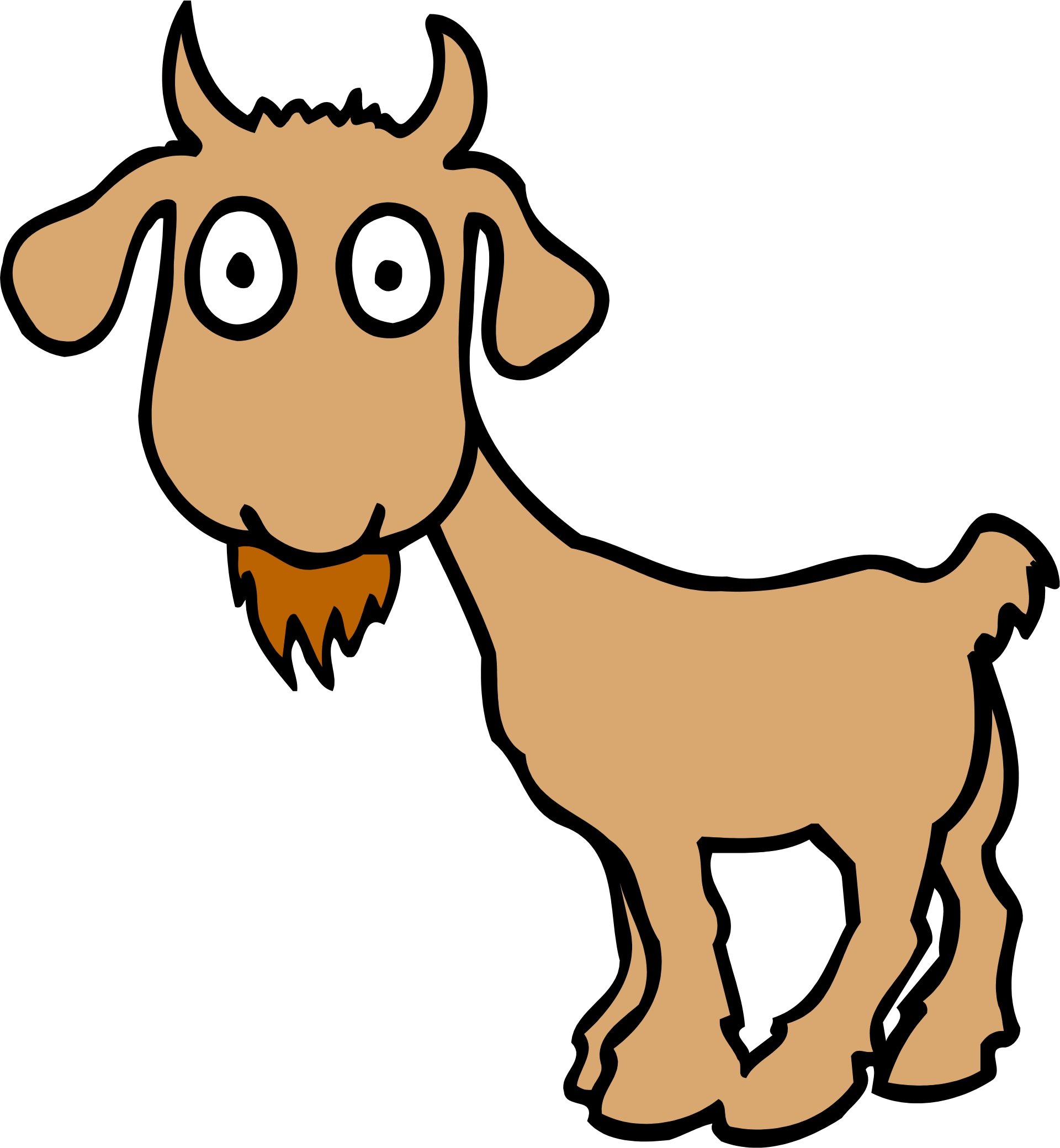 Gambar Goat Clipart Free Download Clip Art Gambar Kambing Cartoon di ...