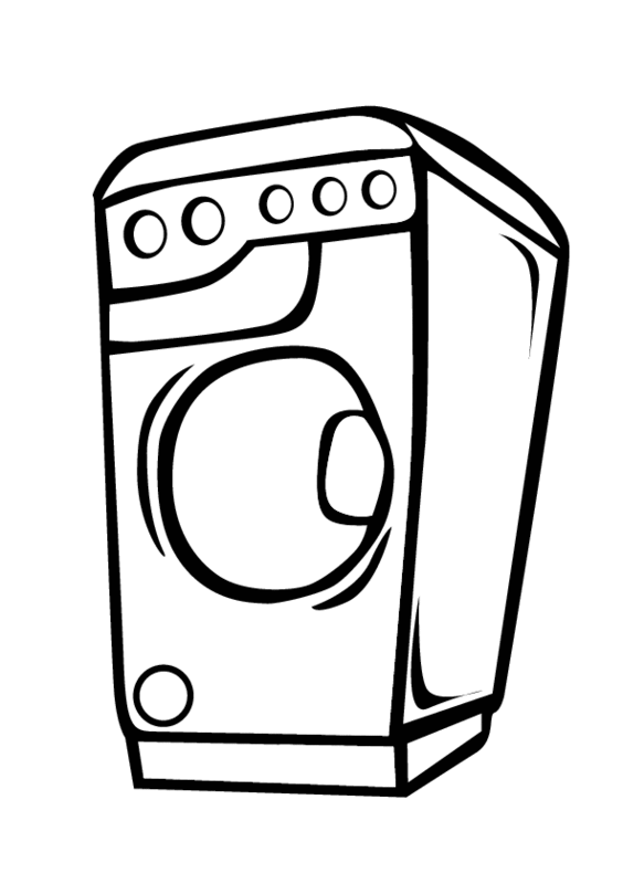 eps washer-dryer printable coloring in pages for kids - number 754 