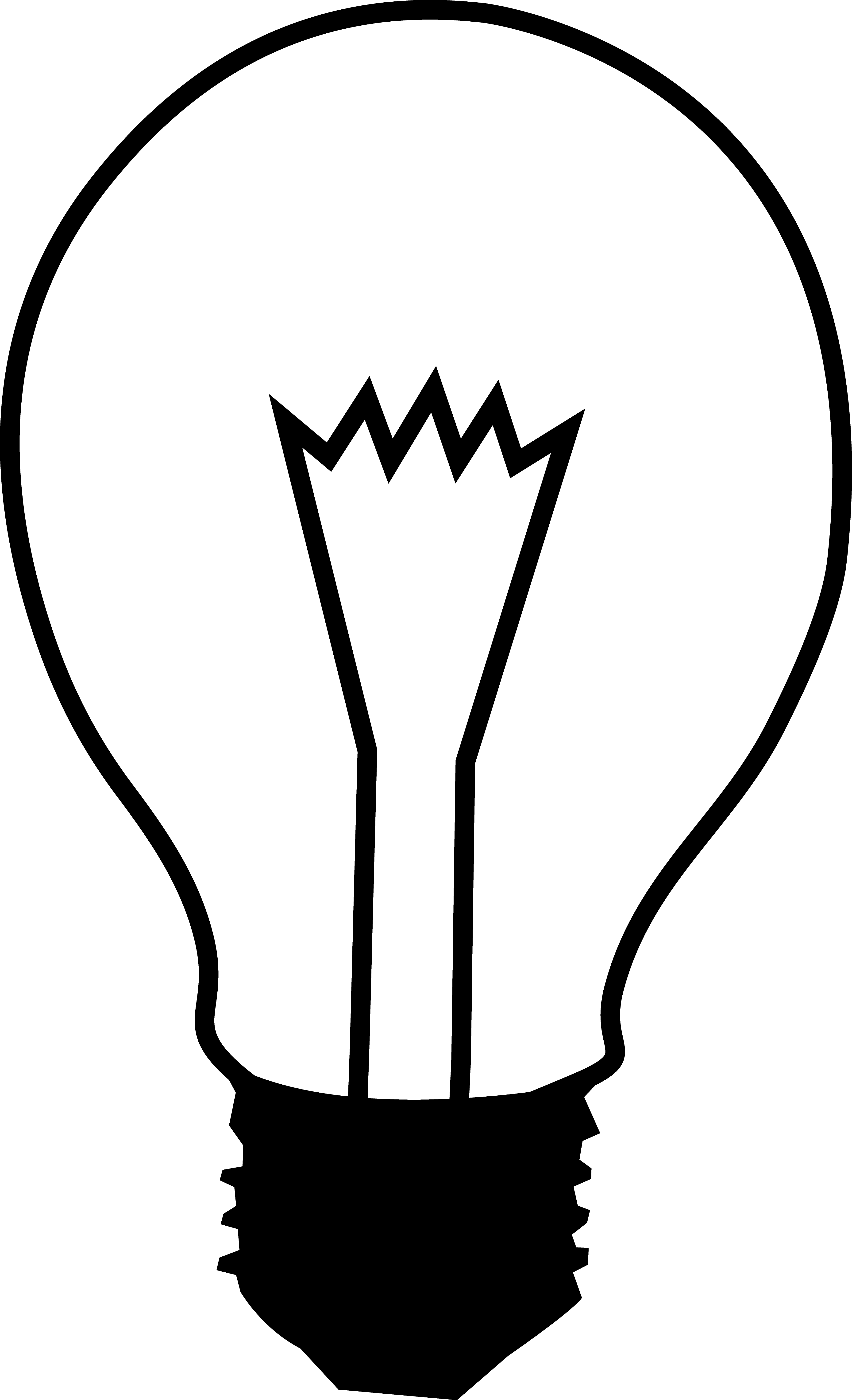 Light Bulb Clip Art Black And White Idea | Clipart library - Free 