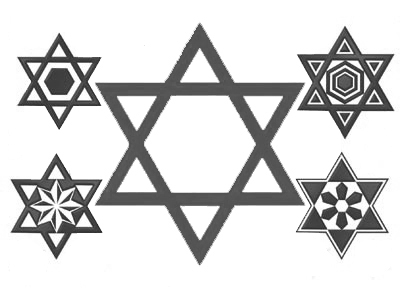 Jewish Symbols Theme, Star of David symbols theme, tsitsit symbols 