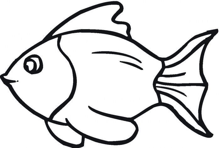 outline image of fish - Clip Art Library