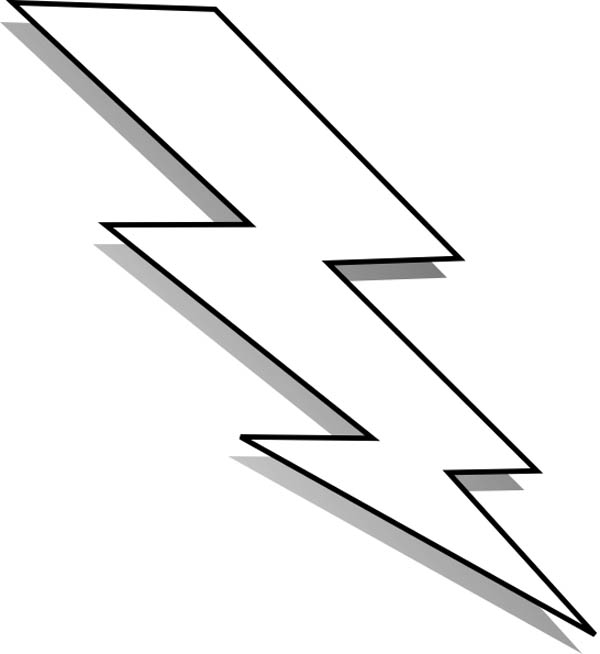 Free Lightning Bolt Coloring Pages, Download Free Lightning Bolt