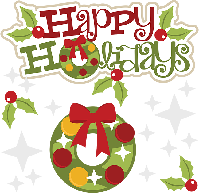 Happy Holidays SVG holidays svg file holidays clipart cute clip 