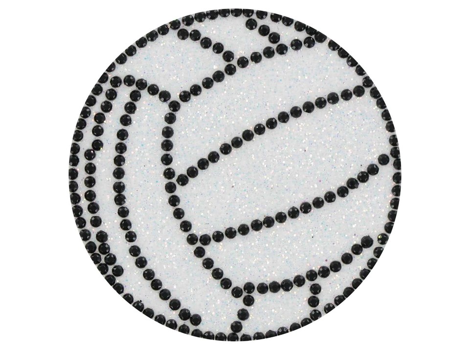 the Paper Studio Volleyball Gemstone Glitter Sticker | Shop Hobby 