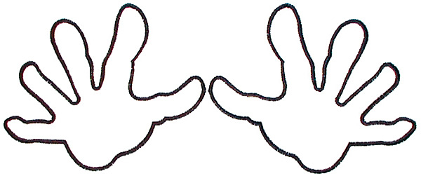 Cartoon Hand Outline Vector - Free Download for Creative Projects