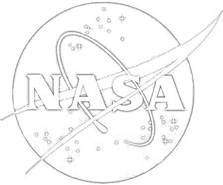 nasa logo black and white png