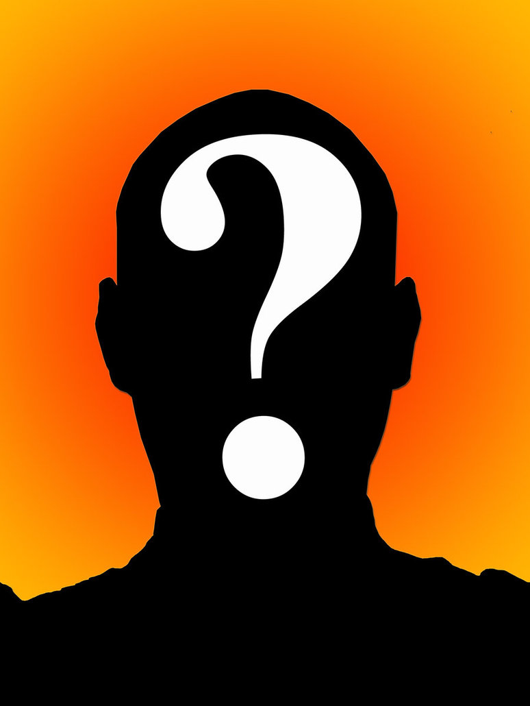 Question mark face clip art