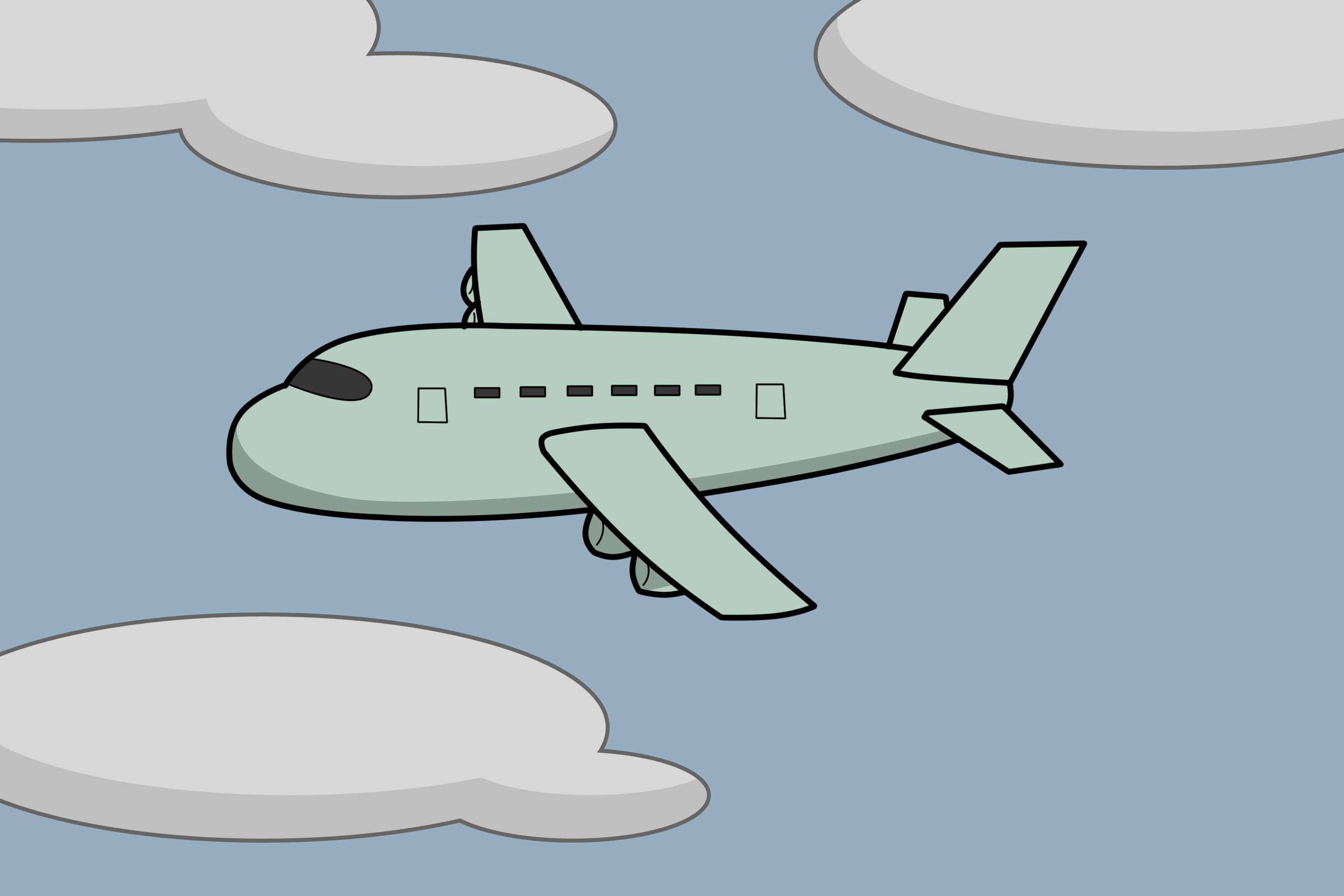 Cartoon Aeroplane Clipart Free Download