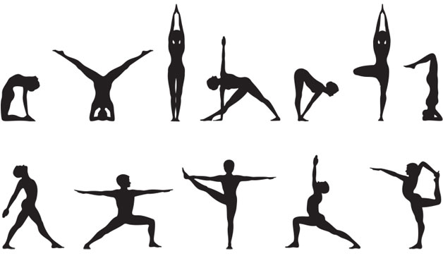 Yoga Poses Line Art - Inspire Uplift
