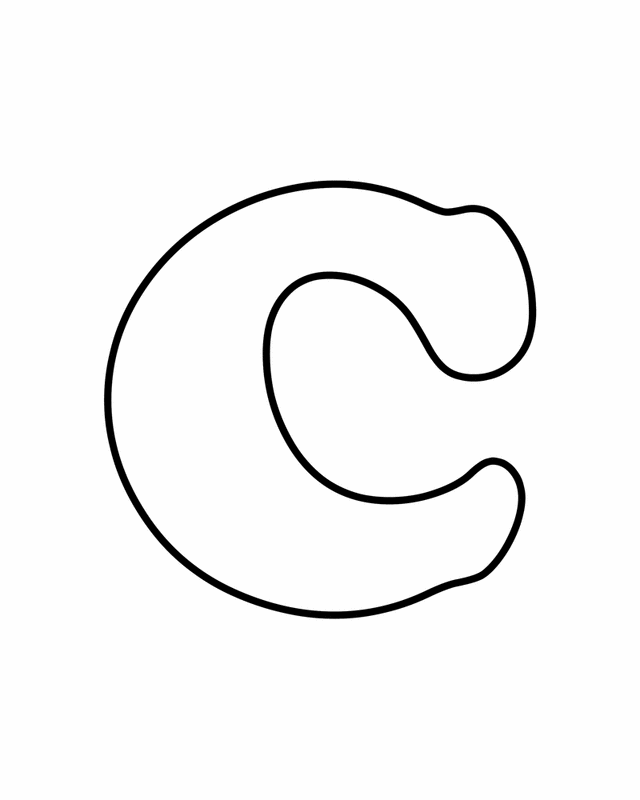 Letter C - Free Printable Coloring Pages | ALPHABET AND NUMBERS 