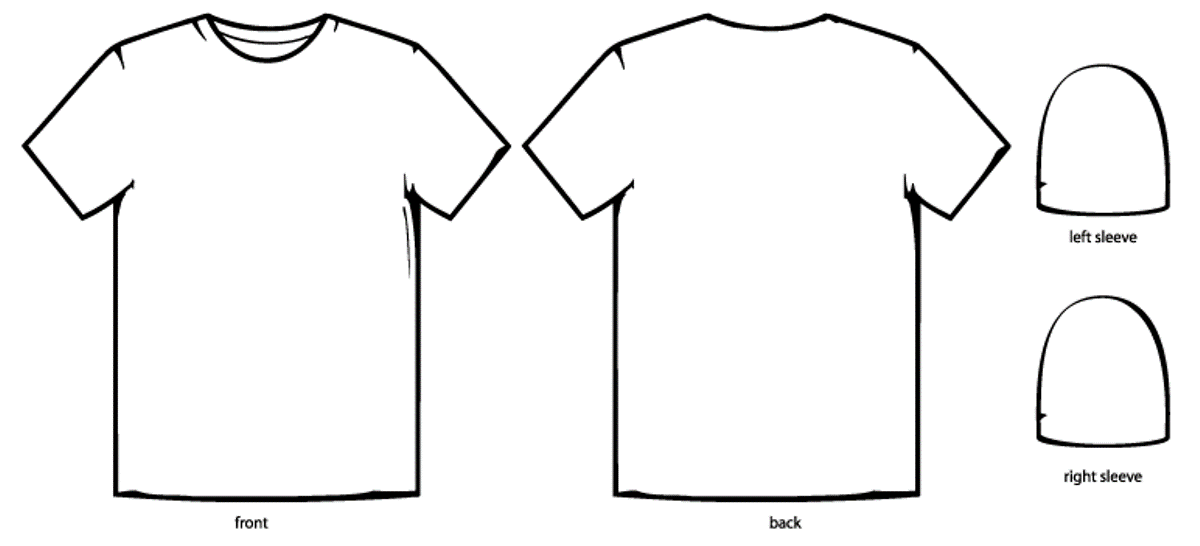 shirt template for design - Clip Art Library