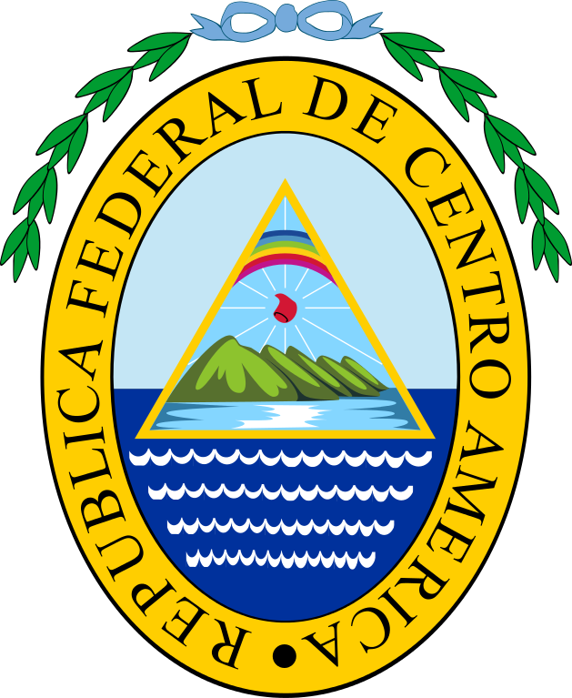 Coat of Arms of the Federal Republic of Central America - Historical Symbol