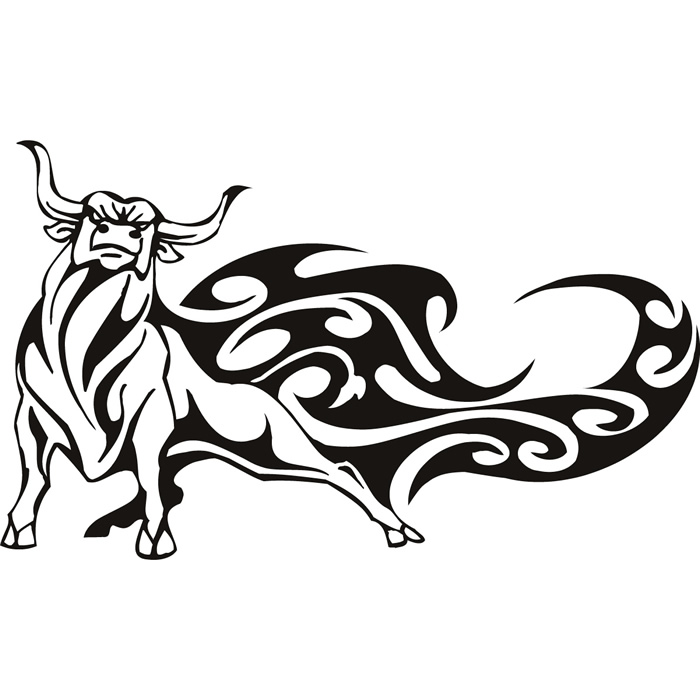 Tribal Bull Tattoo. Vector Illustration Decorative Design Stock Vector -  Illustration of tribal, tattoo: 189082502