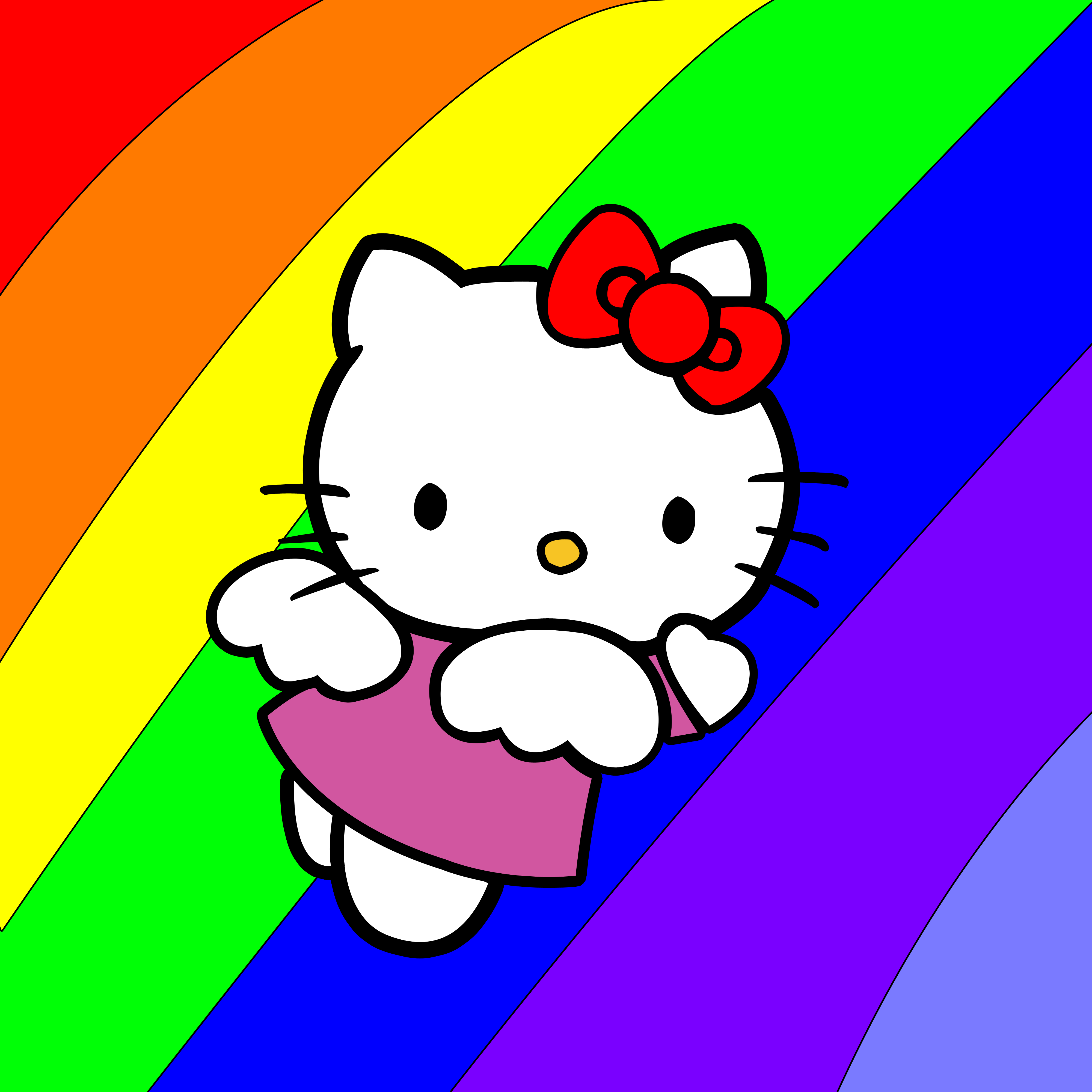 Картинка хелло китти. Хелло Китти. Хеллоу Китти hello Kitty hello Kitty. Hello Kitty Rainbow. Китти ЛГБТ.