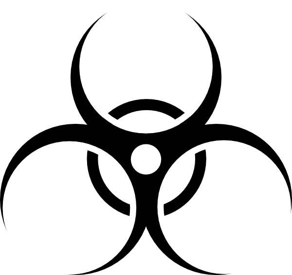 Biohazard Symbol clip art - vector clip art online, royalty free 
