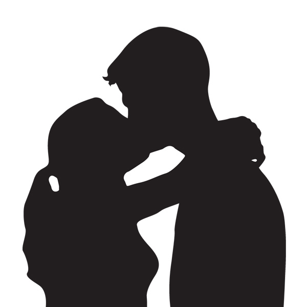 Pix For  People Kissing Silhouette