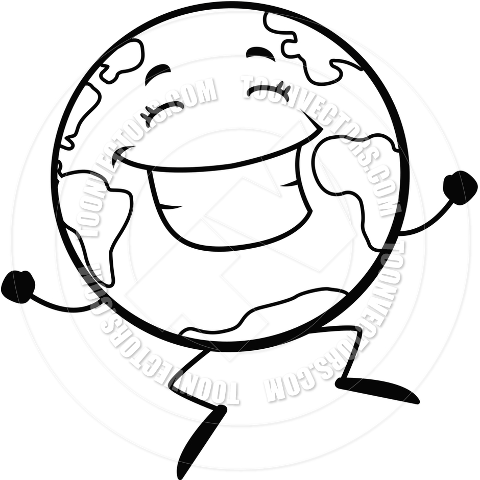 Happy Earth Clipart Black And White | Clipart library - Free Clipart 