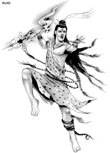 A sketch of Lord Shiva I made hope yall like it  rhinduism