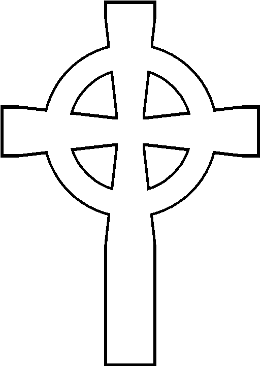 Another nice Celtic cross outline -- could be used to practice 