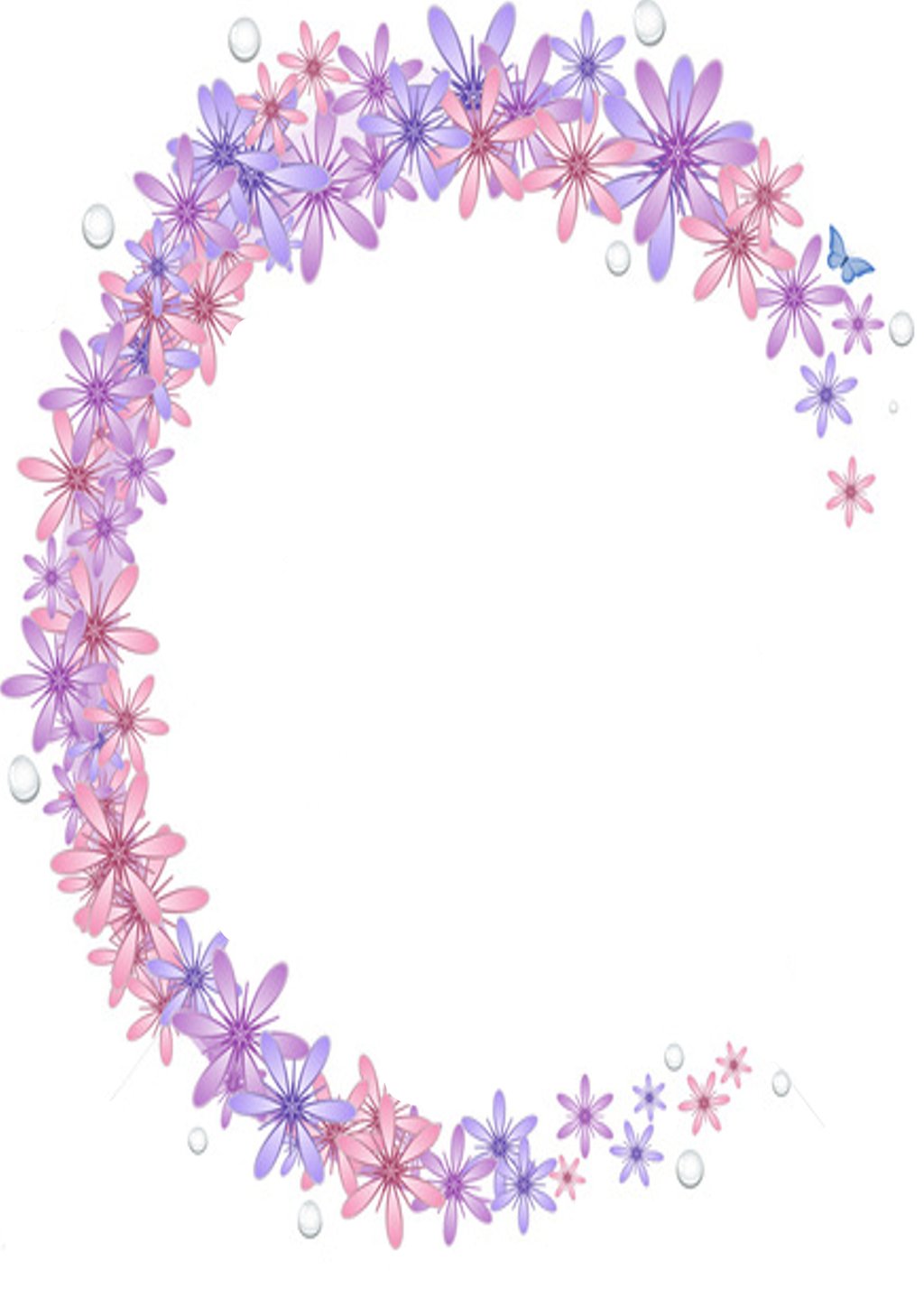 Pretty Flowers Border by KirstyLouiseWilson on Clipart library
