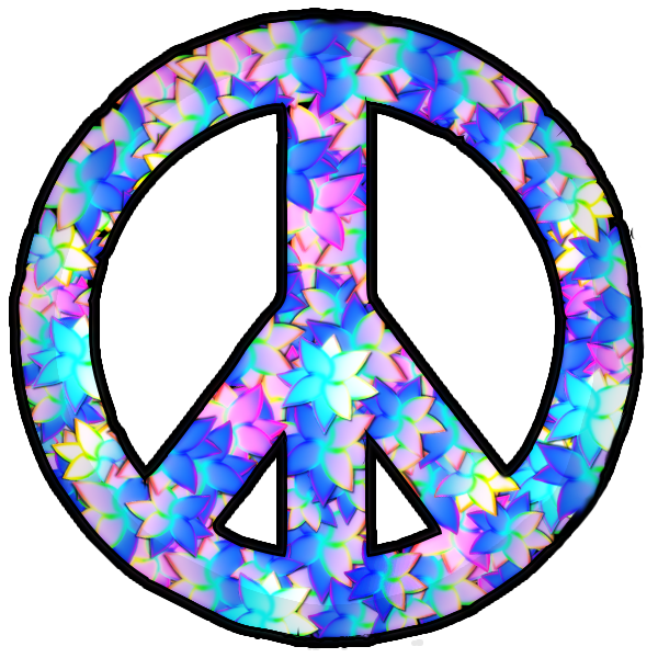 Flowery Peace Sign by emberlisa on Clipart library