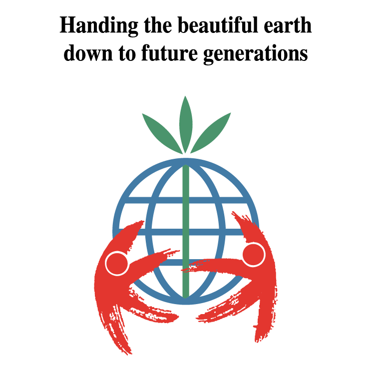 Handing the beautiful earth Free Vector 