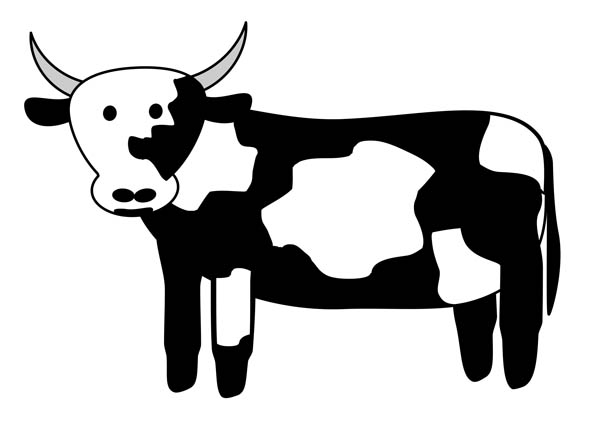 Cow Clipart Black And White | Clipart library - Free Clipart Images
