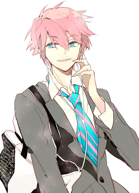 An anime boy with pink hair. - Anime Answers - Fanpop