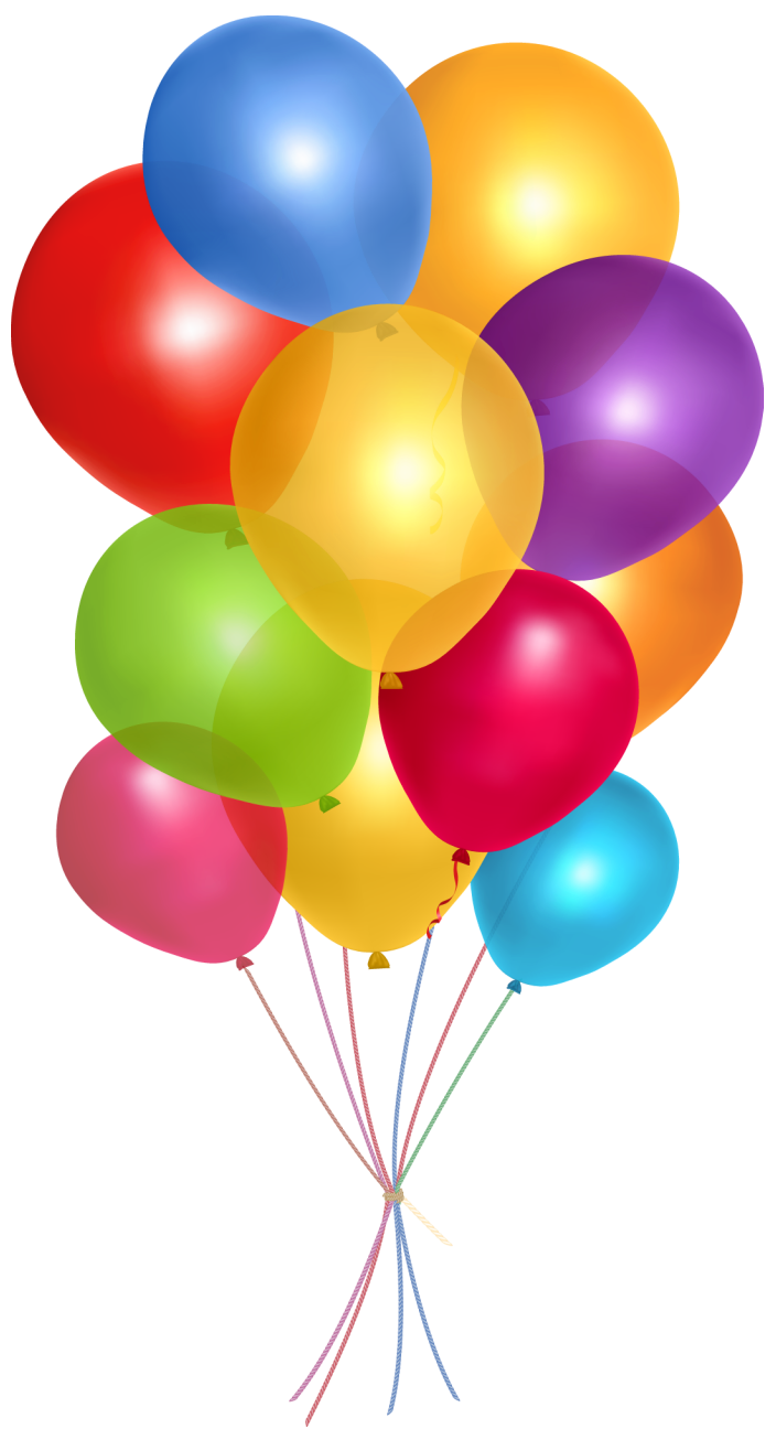 Transparent Multicolor Balloons PNG Clipart Picture - Clipart library 