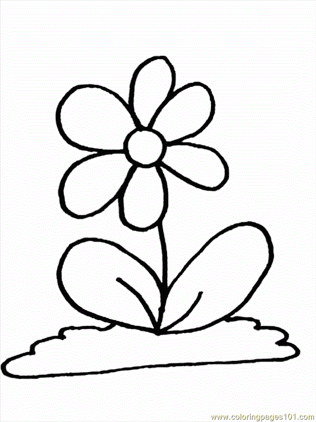 cartoons cartoon flowers printable coloring page | thingkid.