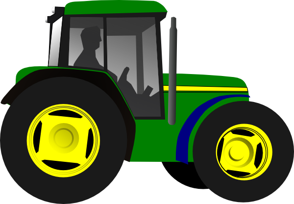 Tractor clip art - vector clip art online, royalty free  public 